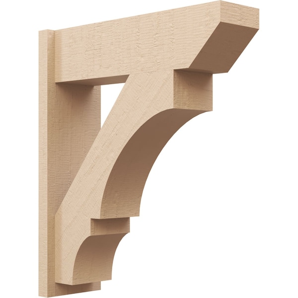 Ekena Millwork 7 1/2-in W x 24-in D x 28-in H Balboa Slat Rough Cedar Woodgrain TimberThane Outlooker, Primed Tan OUTUR075X24X28BOA24RCPR - main